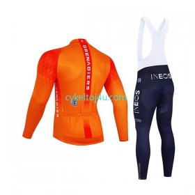 Ineos Grenadiers Cykeltrøje Langærmet + Bib Cykelbukser 2022 N002